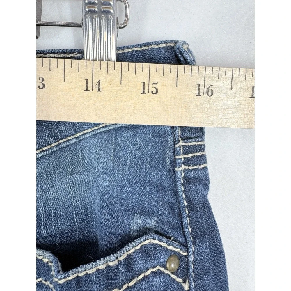 Ariat Turquoise Boot Jeans 30x34 Western Boho‎ Rodeo Flap Pocket Embroidered - Picture 10 of 14